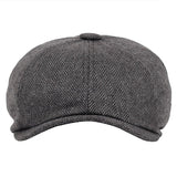 Dark Gray Men's Vintage Beret - Hatdeck