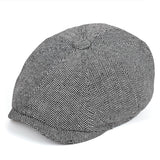 Light Gray Men's Vintage Beret - Hatdeck