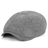 Light Gray Men's Vintage Beret - Hatdeck