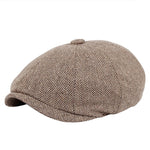 Khaki Men's Vintage Beret - Hatdeck
