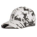 Black and white tie-dye baseball cap - Hatdeck