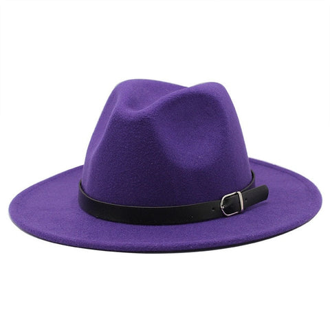 Purple Classic Fedora Hat - Hatdeck