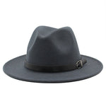 Dark Gray Classic Fedora Hat - Hatdeck