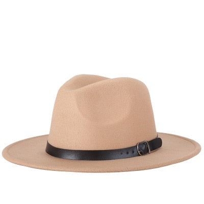 Beige Classic Fedora Hat - Hatdeck