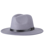 Light Gray Classic Fedora Hat - Hatdeck