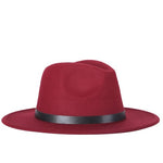 Wine Red Classic Fedora Hat - Hatdeck
