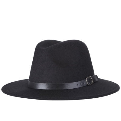 Black Classic Fedora Hat - Hatdeck
