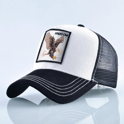 Freedom Eagle Black & White Cap - Hatdeck