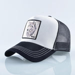 Wolf Black & White Cap - Hatdeck