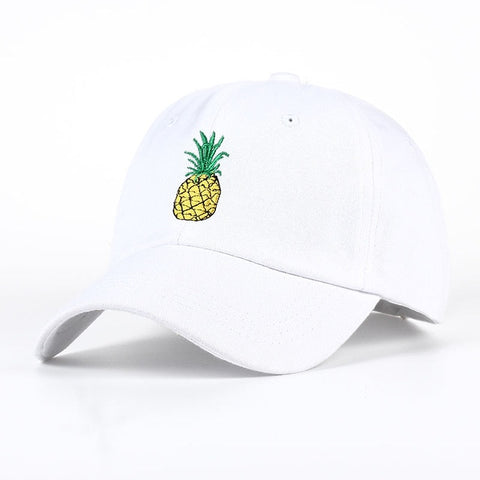 White Pineapple Baseball Cap - Hatdeck