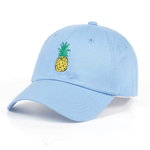 Sky Blue Pineapple Baseball Cap - Hatdeck