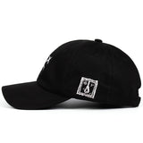 White on Black Sadface Baseball Cap - Hatdeck