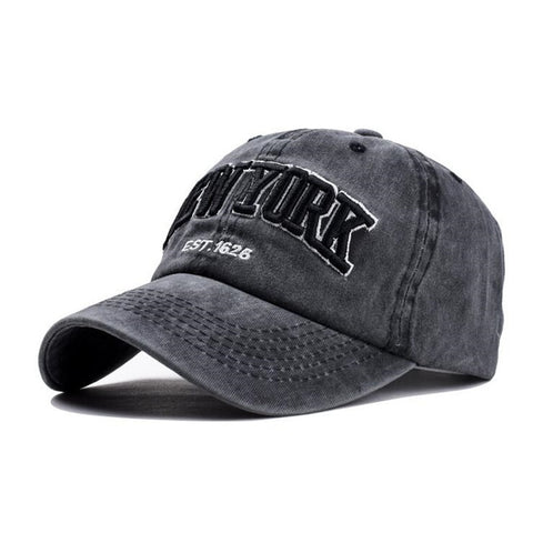 Washed New York Baseball Cap - Hatdeck