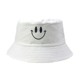 Smiley White Bucket Hat - Hatdeck