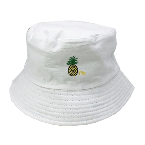 Pineapple White Bucket Hat - Hatdeck