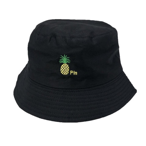 Pineapple Black Bucket Hat - Hatdeck