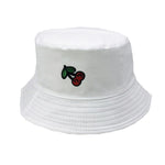 Cherry White Bucket Hat - Hatdeck