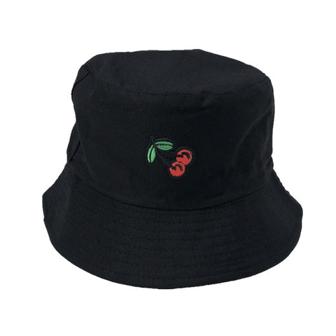 Cherry Black Bucket Hat - Hatdeck