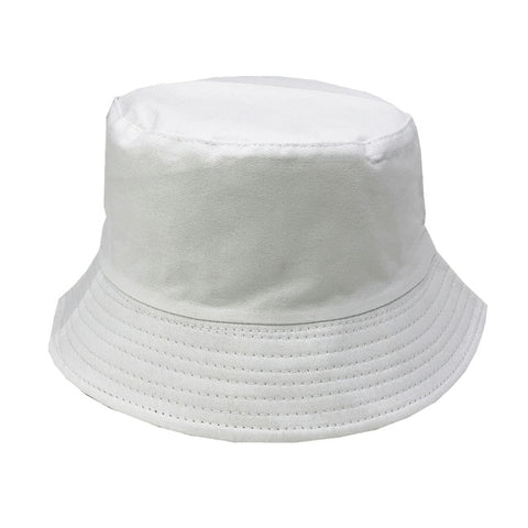 Plain White Bucket Hat - Hatdeck