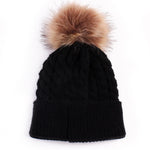 Black Elongated Winter Knit Wool Women's Beanie - Hatdeck
