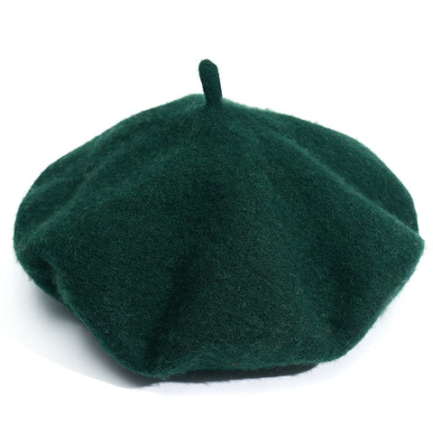 Dark Green Women's Beret - Hatdeck